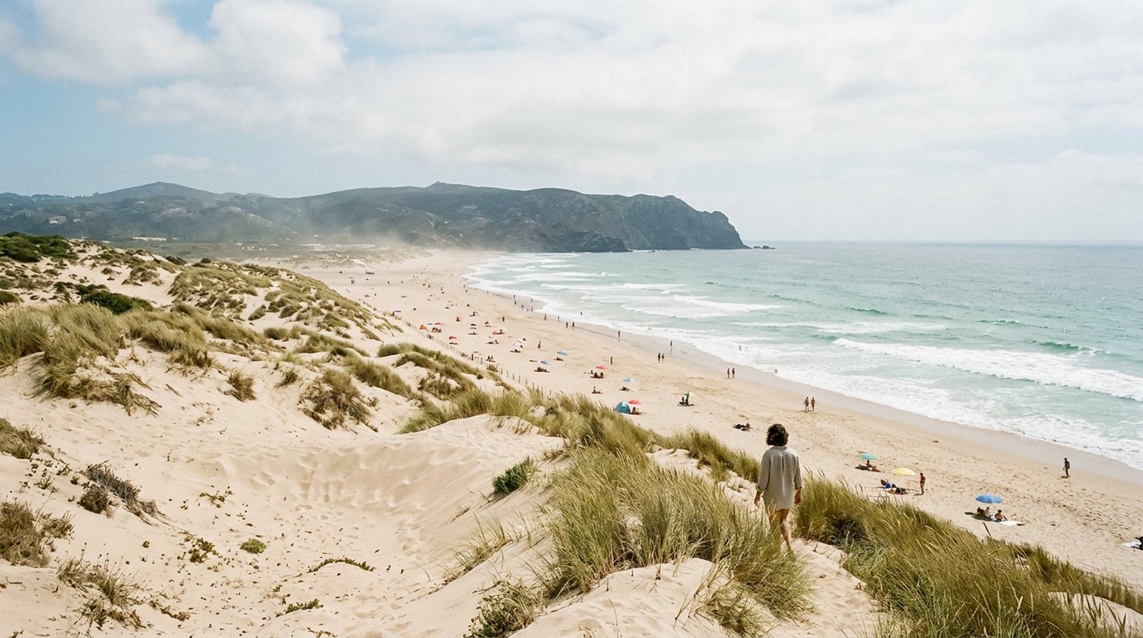 The dunes and long beach at Guincho